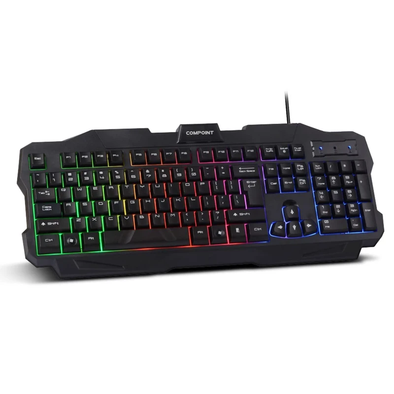 Dynamode CP-K8800 RGB Wired Gaming Keyboard - Silent Mechanical Layout