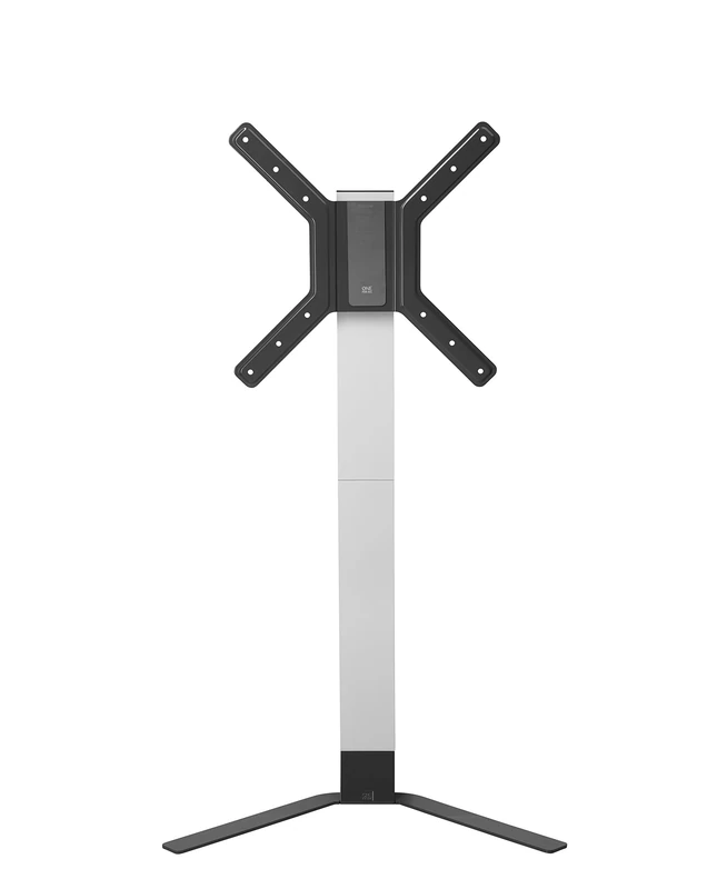 One For All TV Stand – Screen size 32-65” - NO drill solution – Elegant designed TV Bracket for all types of TVs – Height adjustable – Tilt 15° - Max Weight 30kg - White – Ultra Slim Line -WM6471