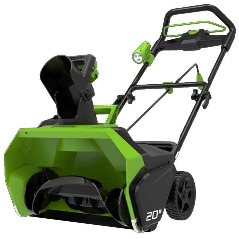 Greenworks GD40ST Cordless Single Stage Snow Thrower with Brushless Motor, 51cm Clearing Path, 30cm Clearing Depth, 1900rpm, 180° Rotatable Chute WITHOUT 40V Battery & Charger, 3 Year Warranty