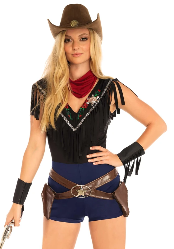Leg Avenue Wild West Sheriff Women's Costumes, Large - Image 1