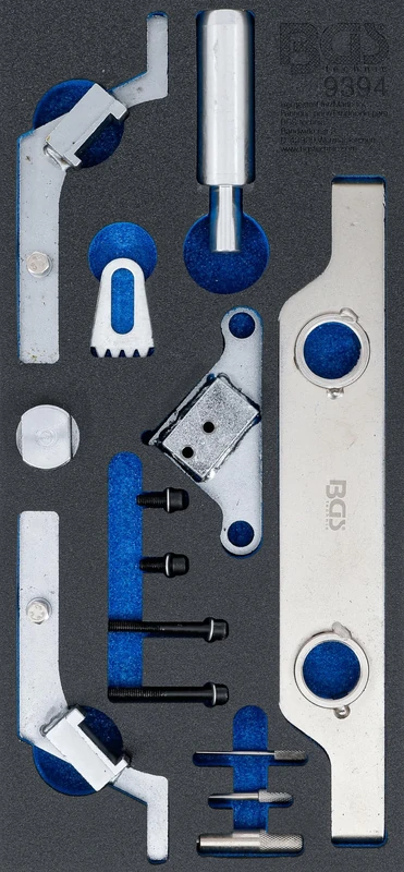 BGS 9394 | Tool Tray 1/3: Engine Timing Tool Set | for Opel (Vauxhall), Saab, Chevrolet 2.0l / 2.4l