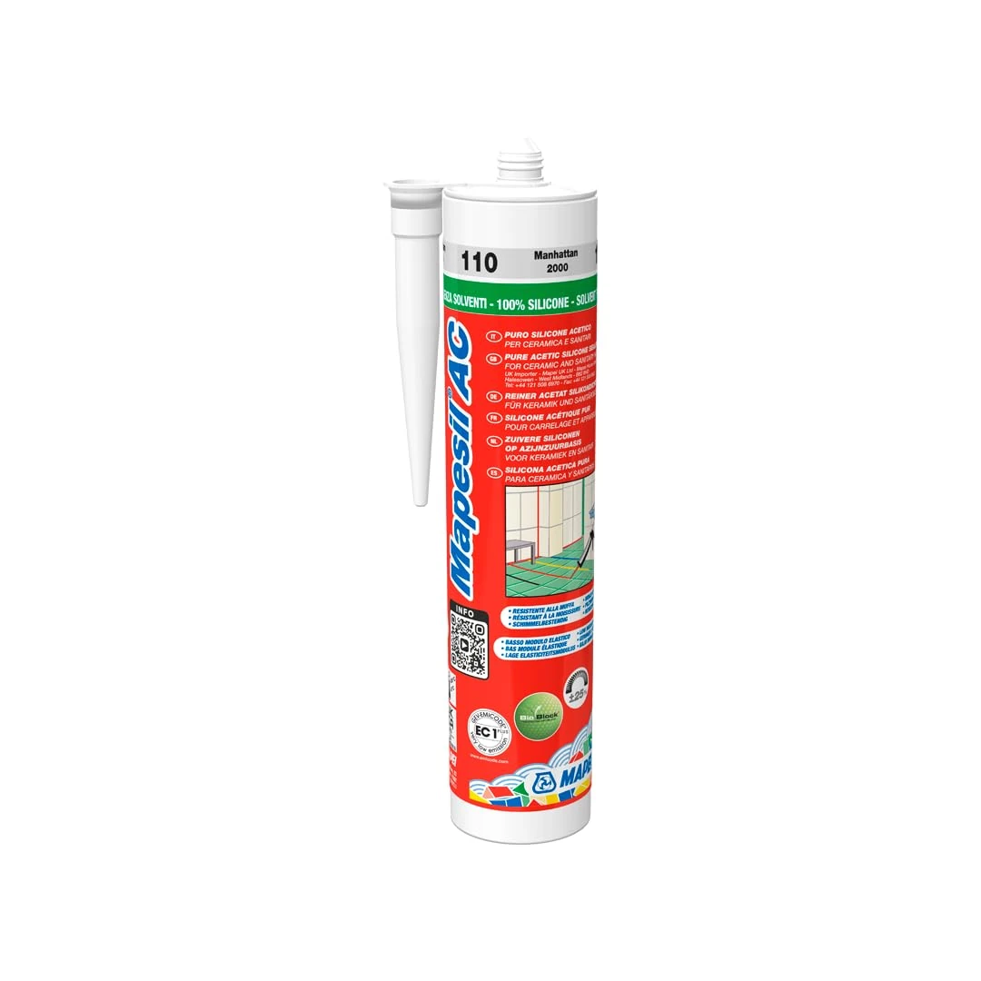 Mapesil AC Mould Resistant Silicone Sealant Moon White 103 (BOXED QTY. OF 12)
