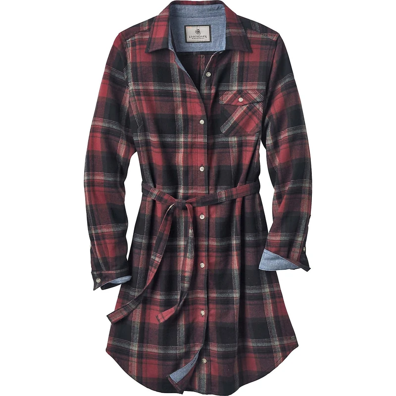 Legendary Whitetails Women's Standard Open Spaces Dress, Forest Plaid, X-Large - Image 1