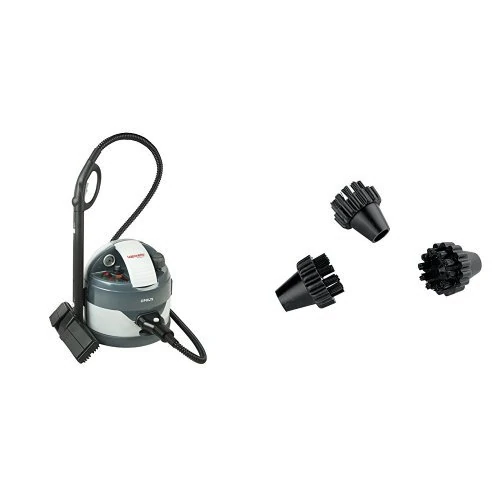 Polti Vaporetto Eco Pro 3.0 Steam Cleaner, 4.5 Bar & Polti Vaporetto Black Nylon Brushes for Eco Pro 3.0 and Classic Steam Cleaners