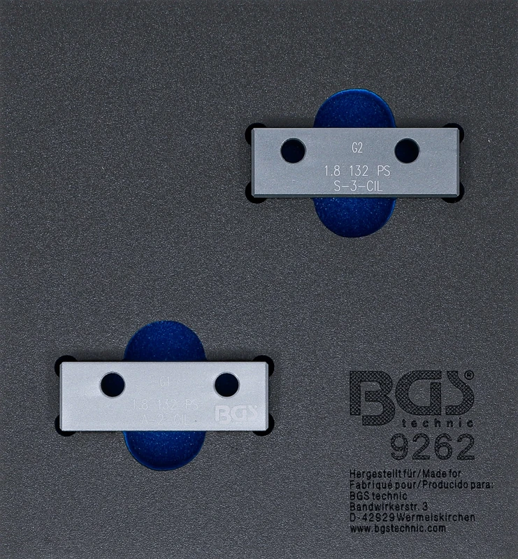BGS 9262 | Tool Tray 1/6: Camshaft Locking Tool Set | for Fiat, Lancia, Alfa Romeo 1.8l 130 HP