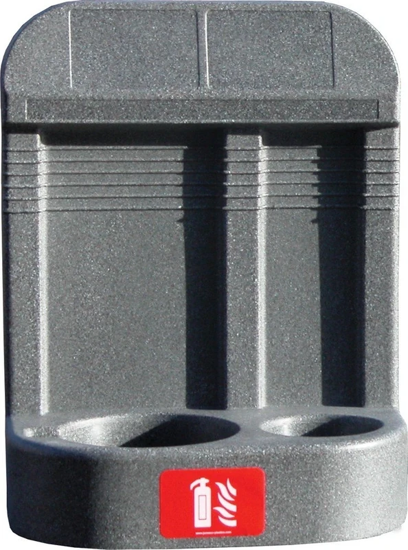 Firechief HS26/GREY Double 'Dog Bowl' Extinguisher Stand, Grey