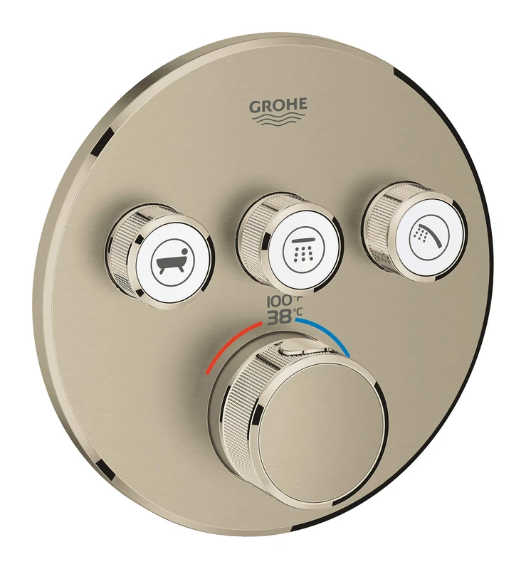 GROHE 29138EN0 29138 Round US Brushed Nickel THM SmartControl 3