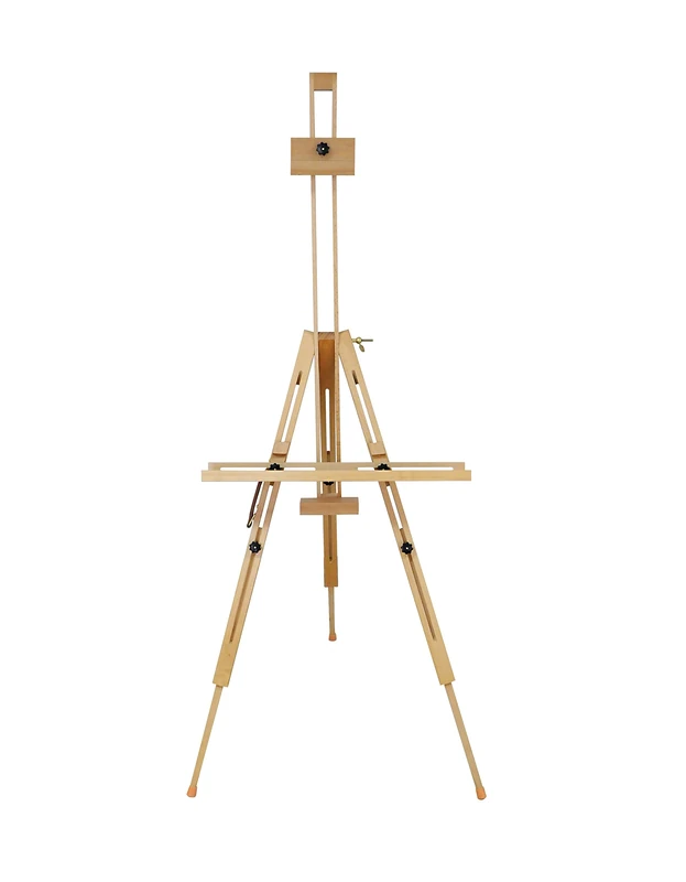 Exerz Wooden Easel Portable Tripod - Beech Wood - Canvas Stand Foldable Max Height up to 191cm - Storefront Sign Easel - Artist Sketching Painting Stand