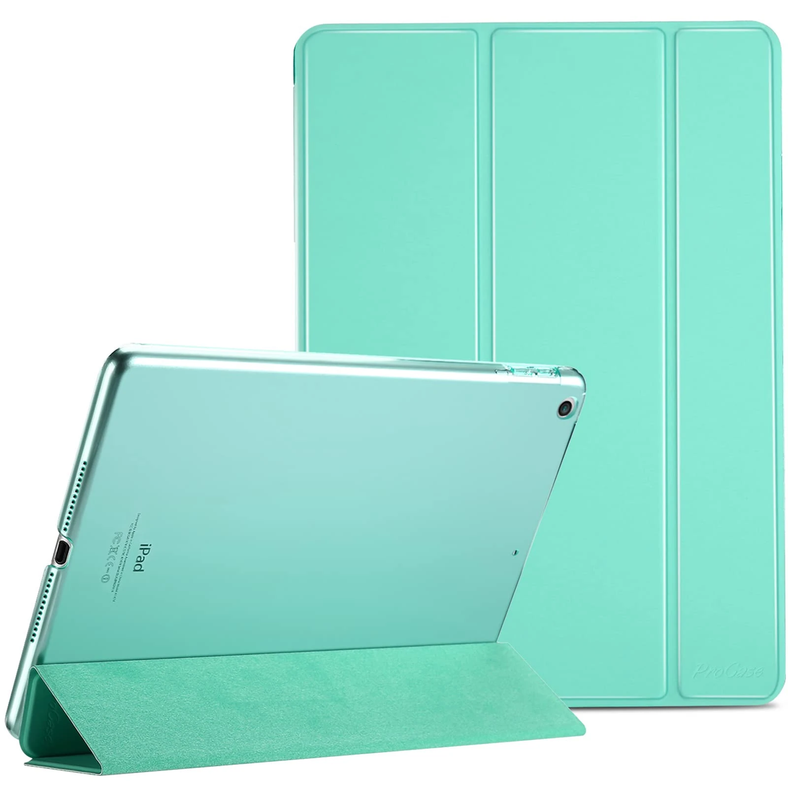 ProCase Smart Case for iPad 6th/iPad 5th Generation/iPad 9.7 Inch Case 2018 2017(Model: A1893 A1954 A1822 A1823), Ultra Slim Lightweight Stand Case with Translucent Frosted Back -Mint