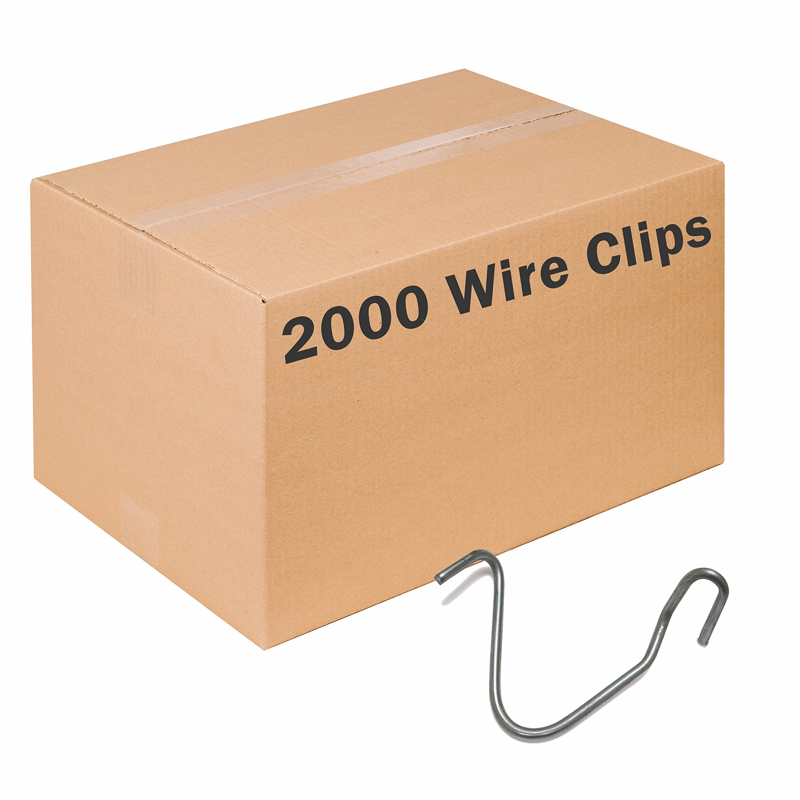 ZAREBA TPWC100 T-Post Wire Clips, 2000 Pack