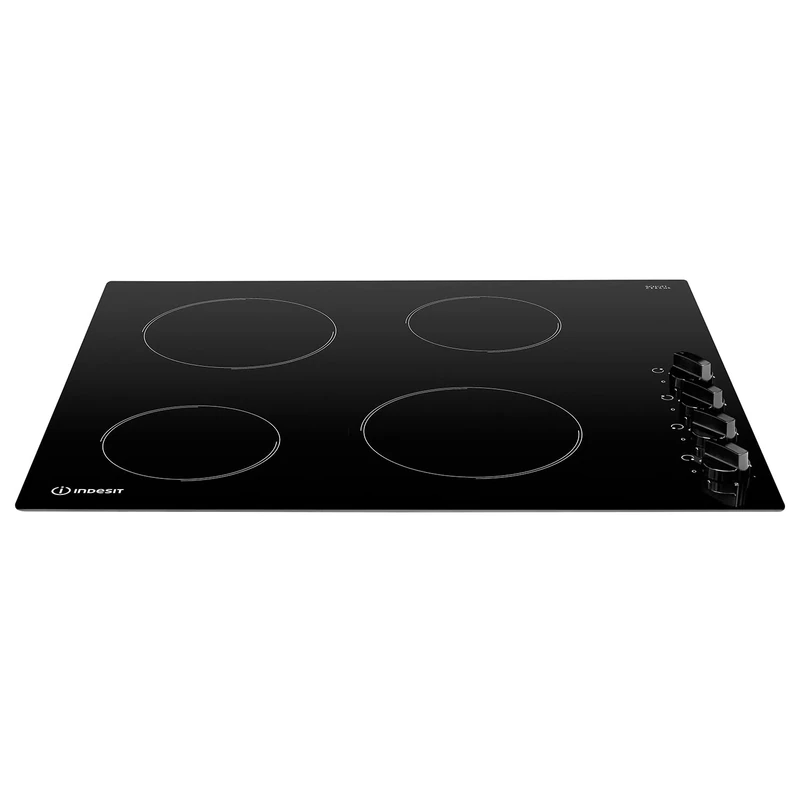 Indesit Built In RI860C 58cm 4 Zone Ceramic Hob - Black