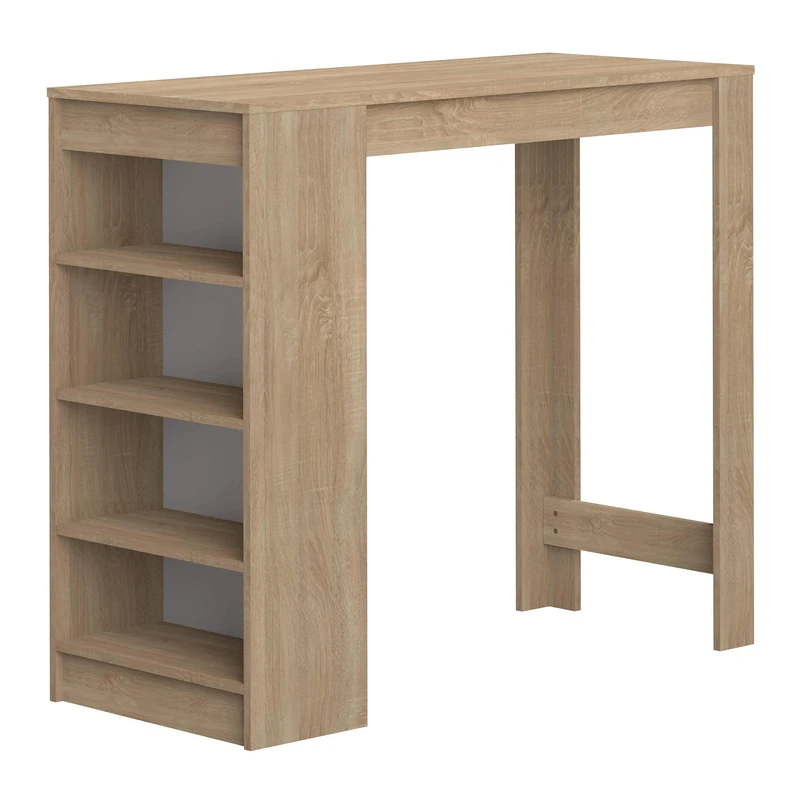 TEMAHOME Aravis High Bar Table, Oak, 50 x 115 x 102.7 cm