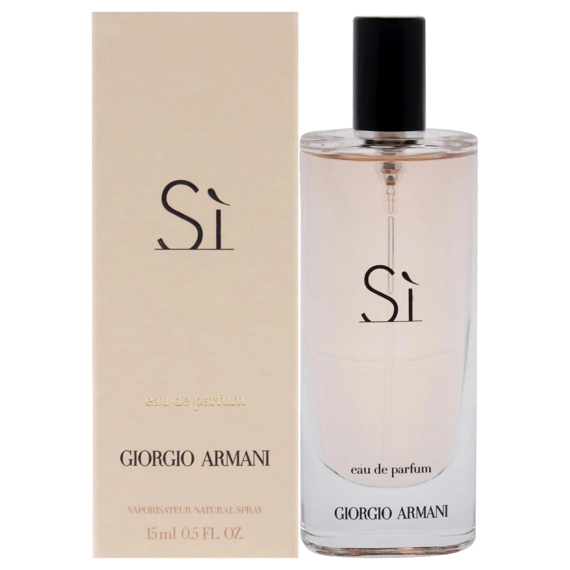 Giorgio Armani Si Eau De Perfume Spray Handbag Bottle, Fresh, 15 ml (Pack of 1)