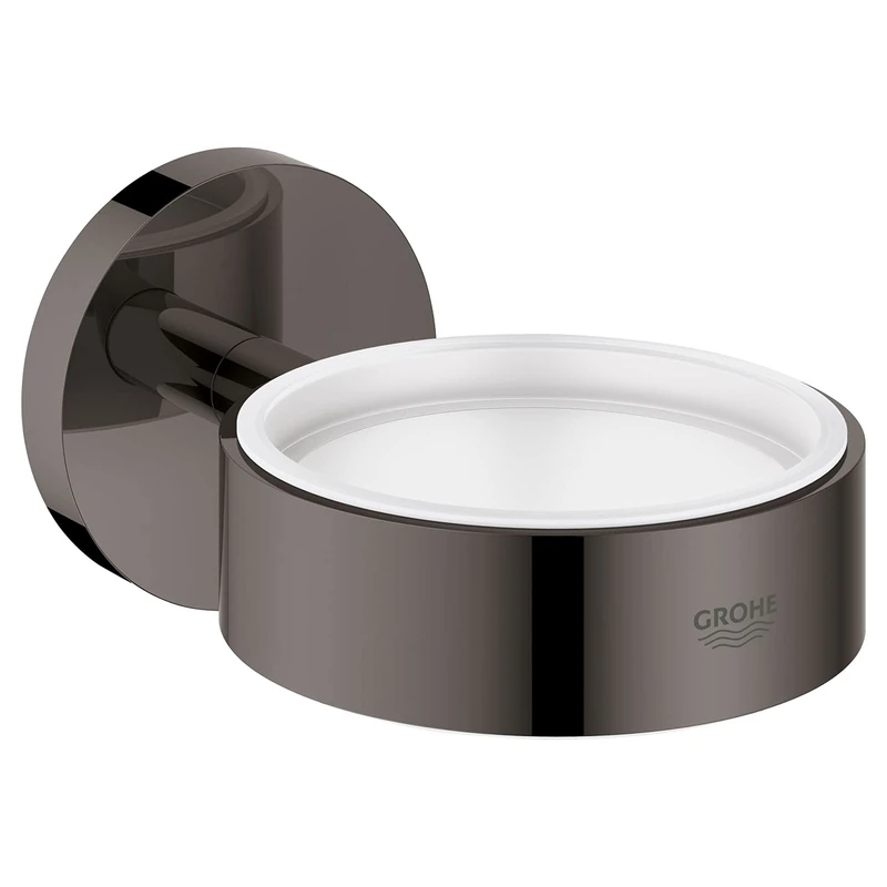 GROHE Essentials New Glass/Soap Dish Holder Hard Graphite 40369A01