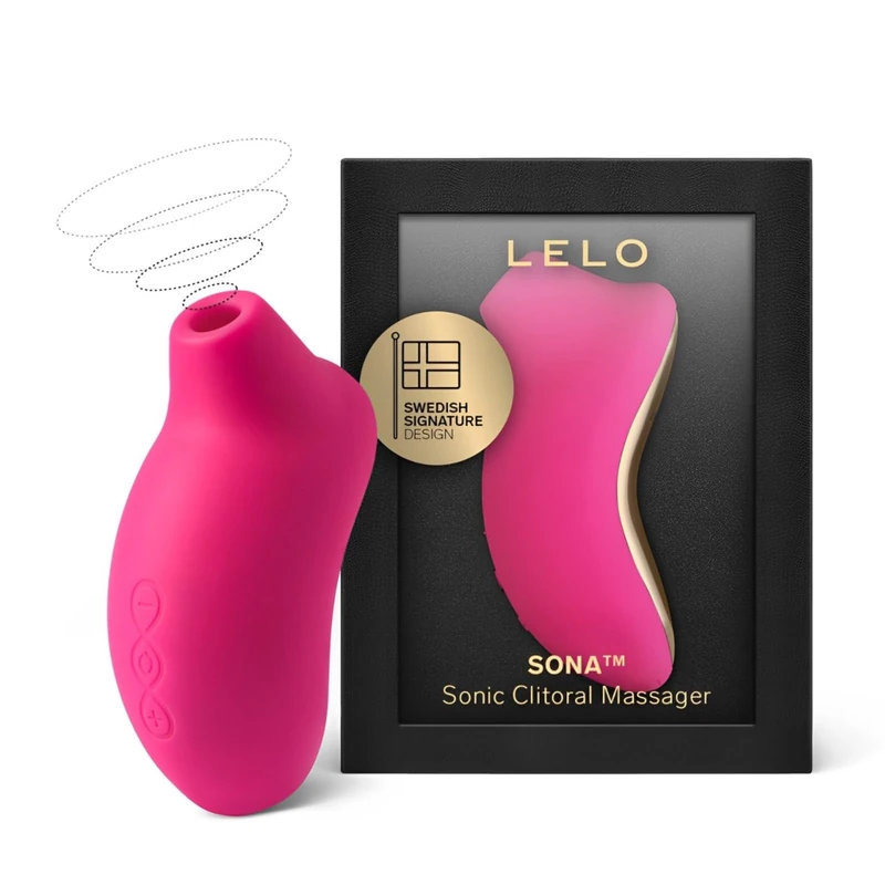 LELO SONA Sonic Massager, Cerise