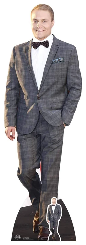 STAR CUTOUTS Life Size Cut Out with Mini Version of Valtteri Bottas Red Carpet, Cardboard, Multi-Colour, 176 x 57 x 176 cm
