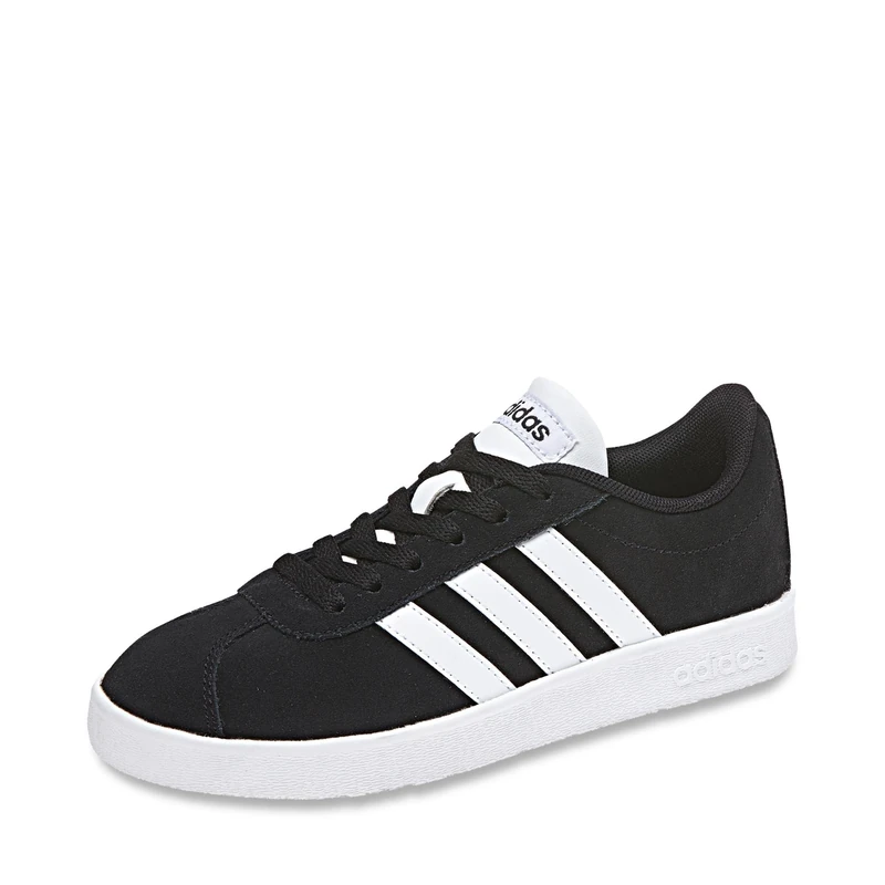 adidas Unisex Kids Vl Court 2.0 Tennis Shoes, Black Cblack Ftwwht Cblack 000, 11 UK Child - Image 1