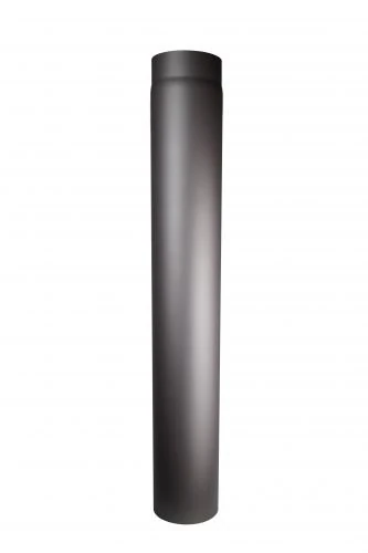 FIREFIX RD120/1 120mm Diameter 2mm Steel Flue Pipe for Stoves and Fis Senotherm Dark Grey 1000mm Long