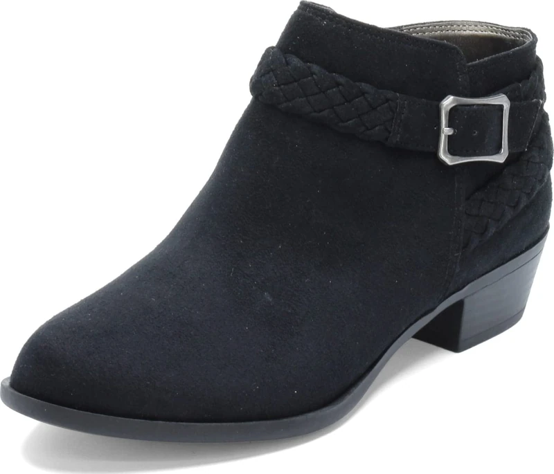 LifeStride Women's Adriana Ankle Bootie, Black Micro, 4.5 UK