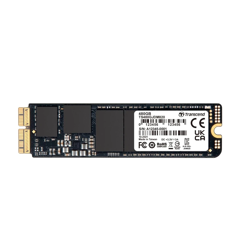 Transcend 480GB JetDrive 820 SSD (without Enclosure) for MacBook Air 11" and 13" (Mid 2013 – 2017), MacBook Pro Retina 13" and 15" (Late 2013 – Mid 2015) Up to 950 MB/s TS480GJDM820