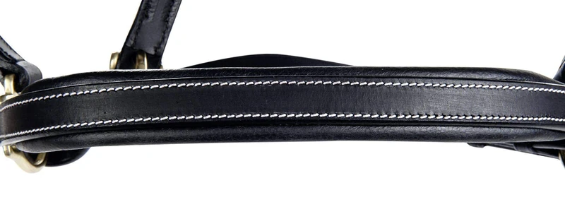 HKM Natural 4057052241376 Leather Headcollar Soft Underlay 9100 Blackthoroughbred