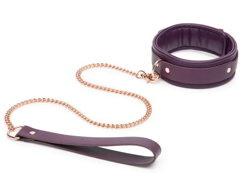 Fifty Shades Freed Cherished Collection Leather Collar and Lead, Multicolour