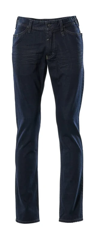 MASCOT Unisex Washed Dark Blue Denim Shirt W32L34
