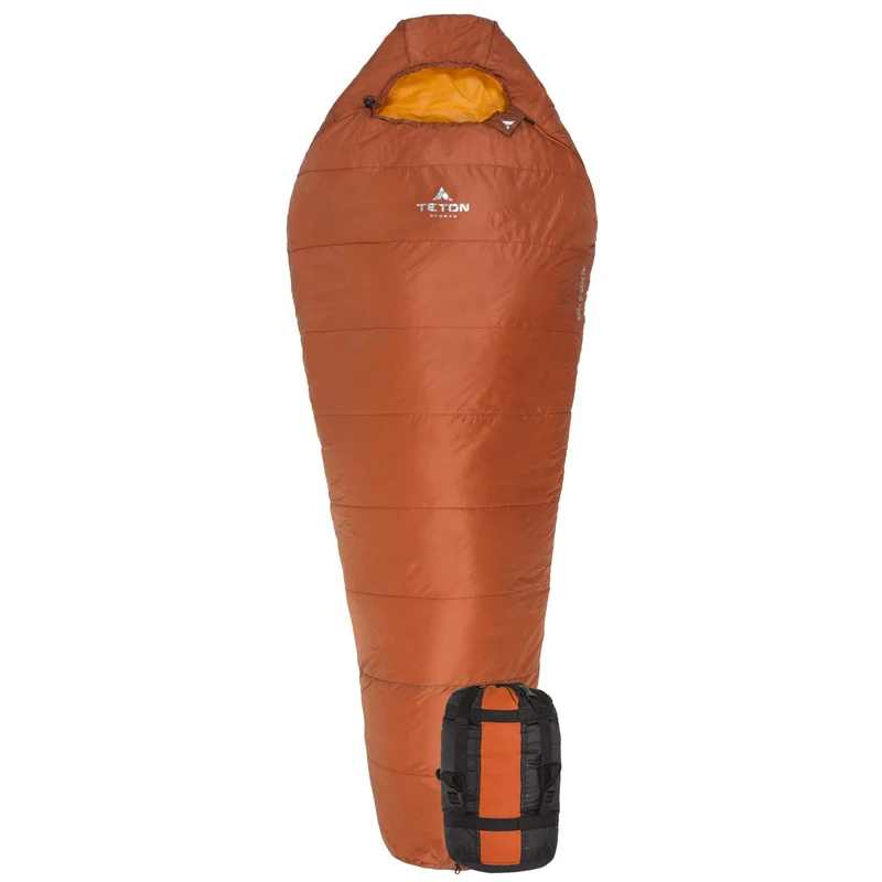 TETON Sports ALTOS-S -7C Ultralight Mummy Sleeping Bag Perfect for Camping, Hiking, and Backpacking; Lightweight All-Season Mummy Bag; Compression Sack Included