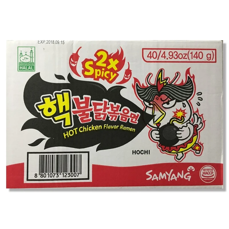 Samyang 2xSpicy Hot Chicken Flavour Ramen - 40 Packets
