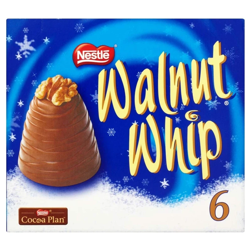 Walnut Whip Milk Chocolate Multipack, 10 Pack of 6 x 30 g (Total 60 Chocolates) - Image 1