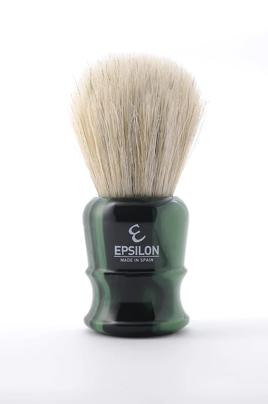 Epsilon White Horse Shaving Brush, Green, 26 mm, Standard, Single
