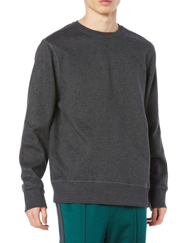 Amazon Essentials Men's Fleece Crew Neck Sweatshirt (Available in Big & Tall), Charcoal Heather, L