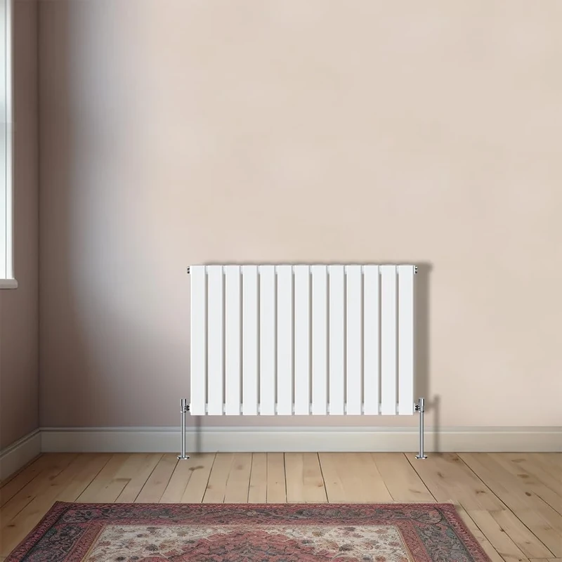 NRG Horizontal 600x884mm Single Flat Panel Designer Radiator Perfect for Kitchen, Bathroom, Living Room