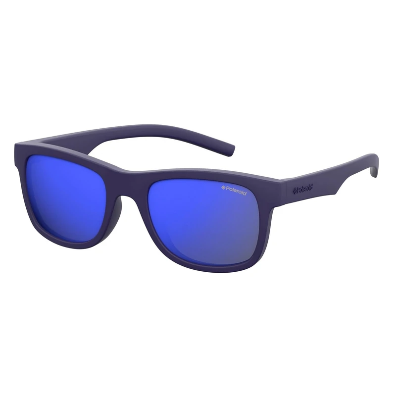 Polaroid Unisex Kids Pld 8020/S Jy Ciw 46 Sunglasses, Rubber Blue/Grey, UK