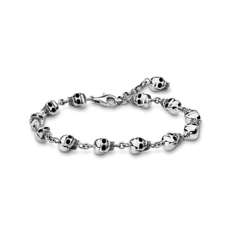 Thomas Sabo Men Silver Hand Chain Bracelet - A1698-637-21-L19v