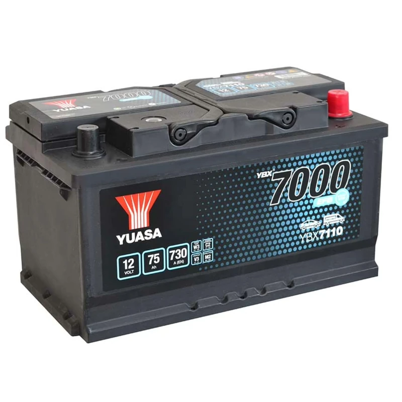 Yuasa YBX7110 12V 75Ah 730CCA EFB Maintenance Free Start Stop Battery