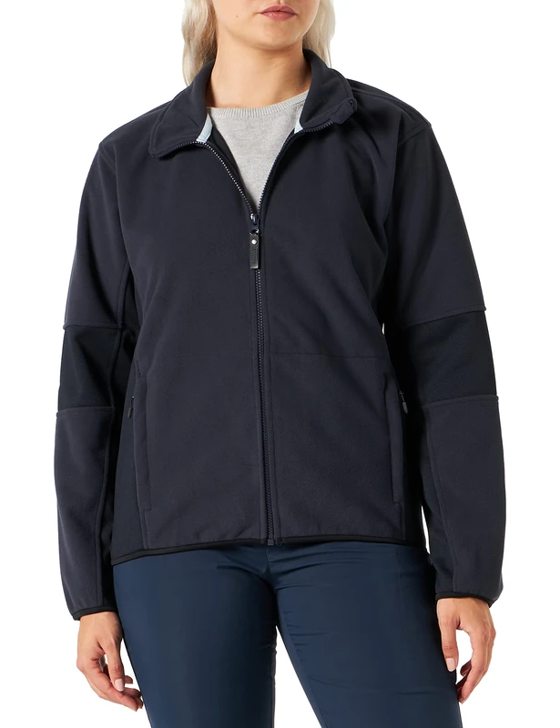 James Harvest Women's Sarasota Full Zip Fleece Jacket, Blue (Navy), 14 (Size:XL) - Image 1
