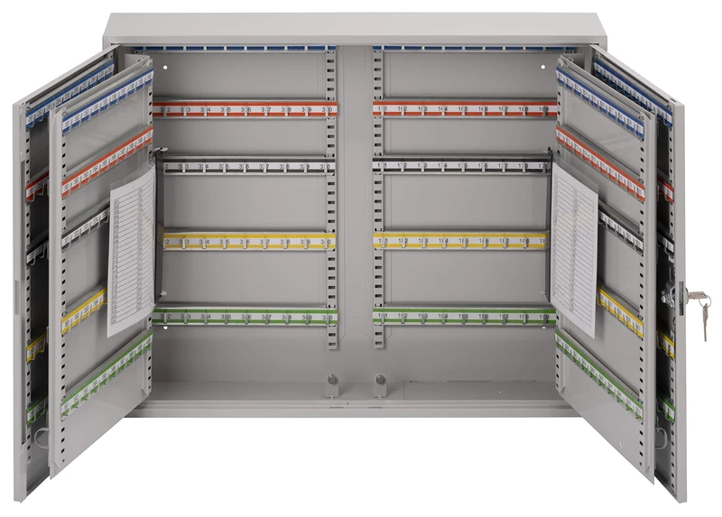 Sterling KC400HL Heavy Duty Double Door Key Cabinets, Grey