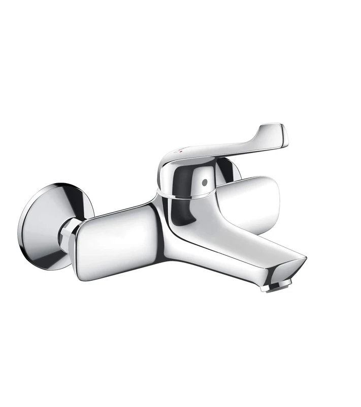 hansgrohe HB7HL 71923000 hansgrohe Novus Single Lever Washbasin Mixer Tap Surface-Mounted with Extra Long Handle Chrome Fittings Silver