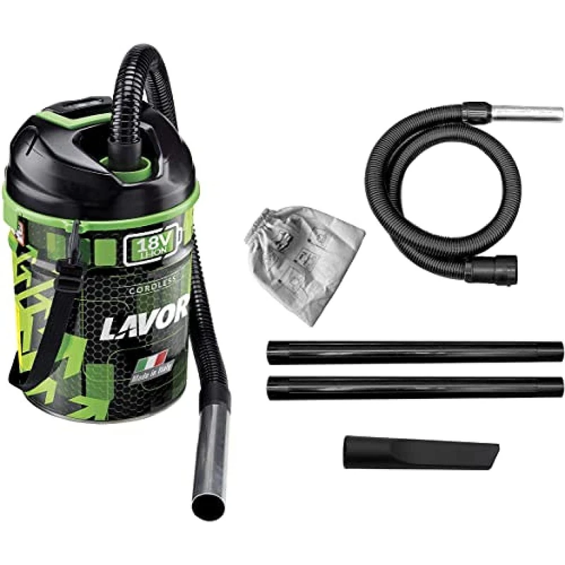 Lavor Vacuum Cleaner Battery Free Vac 1.0, Product 3in1 is Vacuum Cleaner, Blower with Li-Ion Battery