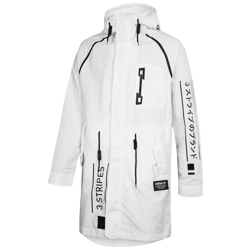adidas NMD D-UTILITY J Jacket - Men's White Running Jacket - Image 1