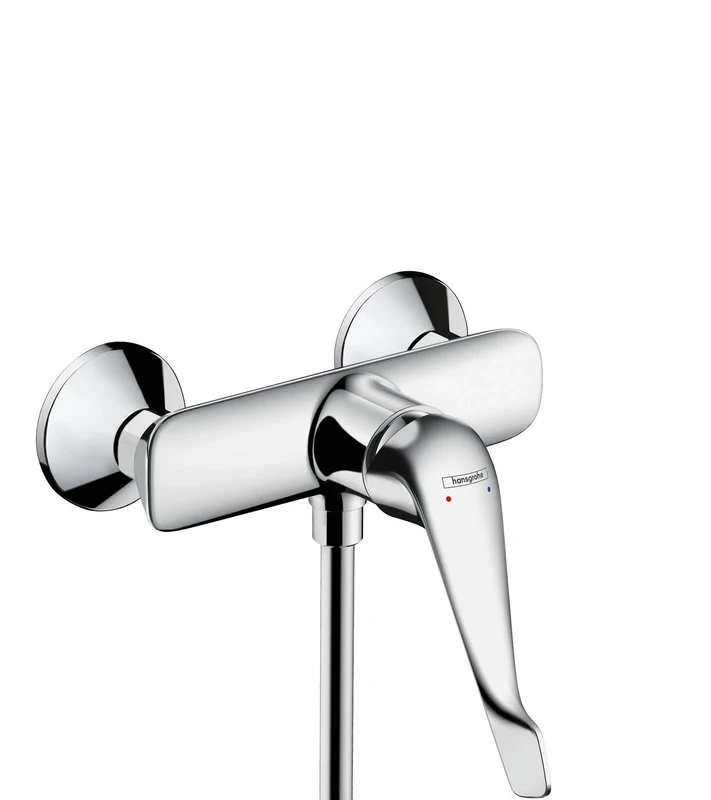 hansgrohe Novus Shower Fitting Surface-Mounted Shower Mixer with Extra Long Handle for 1 Function Chrome