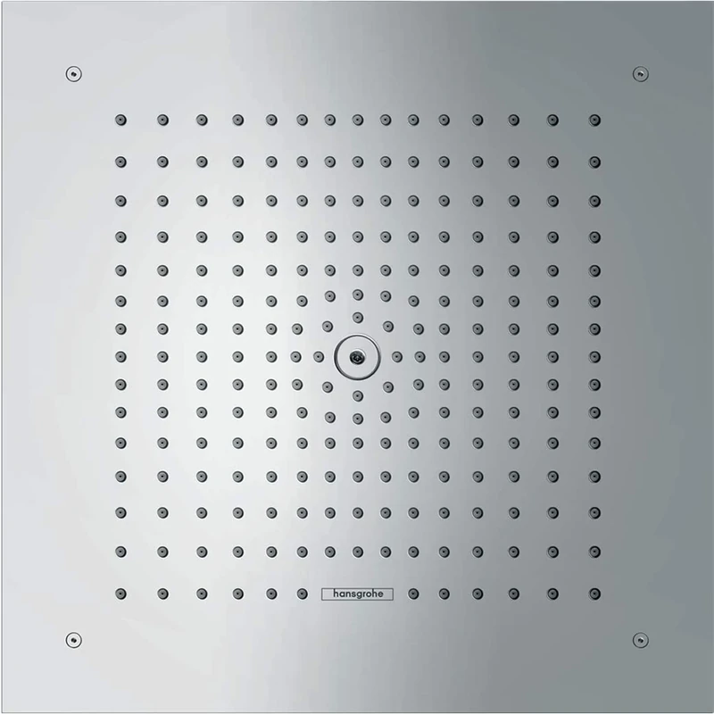 Hansgrohe 26253000 Raindance E Shower Head 400/400 1jet EcoSmart 9 l/min Chrome, 400x400mm (Deckenanschluss Unterputz)