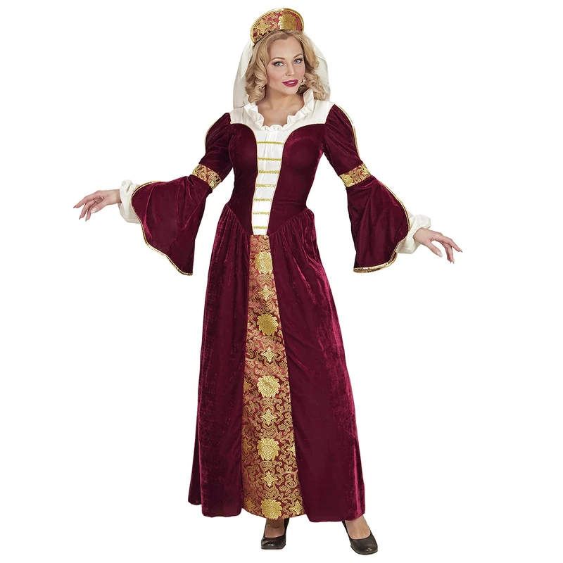 Widmann MEDIEVAL QUEEN VELVET MEDIUM FOR FANCY DRESS COSTUME - Image 1