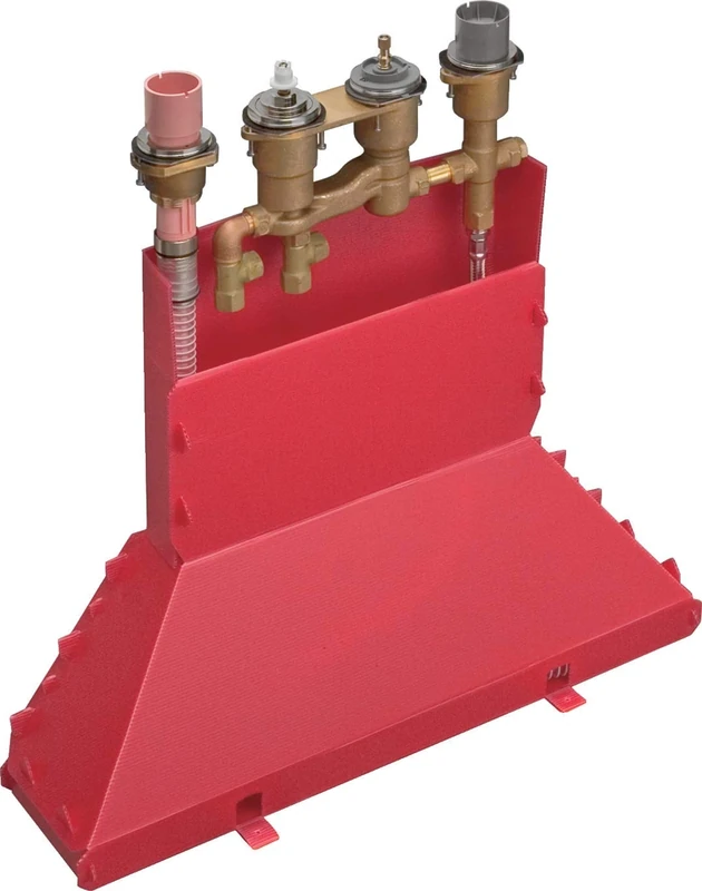 hansgrohe Axor 15482180 4-Hole Bath Edge Mixer Tap with Thermostat Base Body