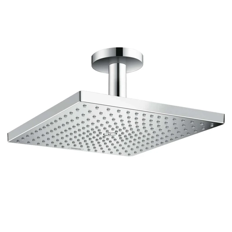 hansgrohe Raindance E 300 Rain Shower Head with Ceiling Connection Chrome 300 x 300 mm Ceiling Connection