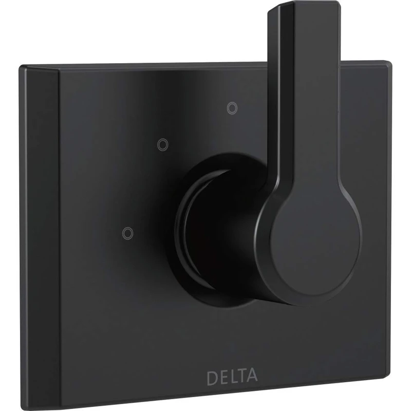 DELTA FAUCET T11899-BL Pivotal 3-Setting 2-Port Diverter Trim, Matte Black