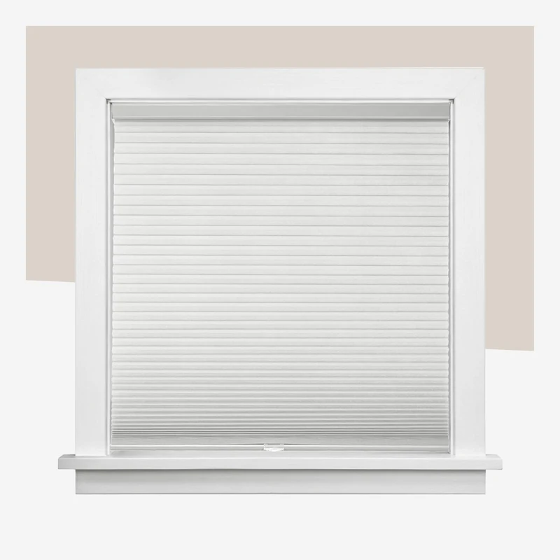 Chicology Privacy Single Cell Window Blind, Polyester Metal Plastic, Evening Mist, 30" W x 48" H - Image 1