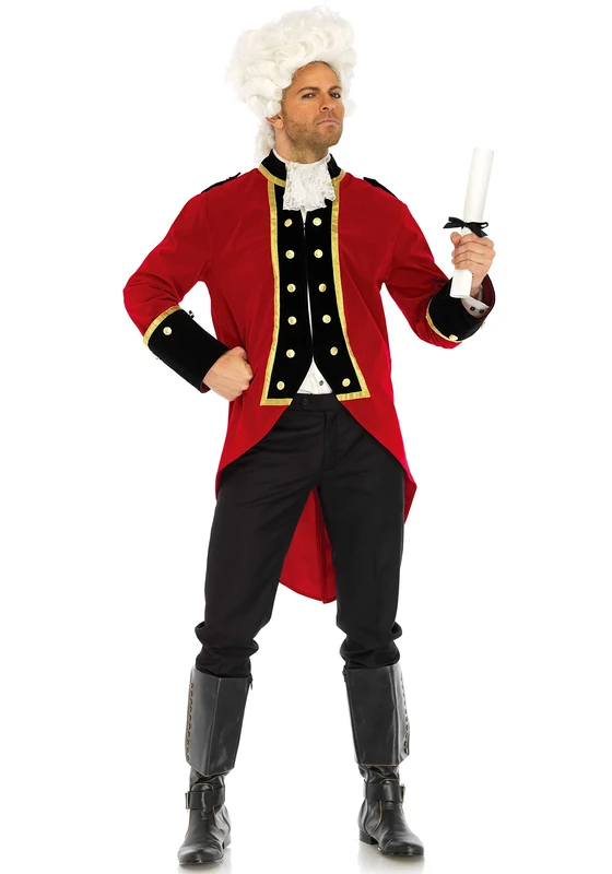 Leg Avenue LO85652 - Men's Coat Costume, X-Large (Red) - Image 1