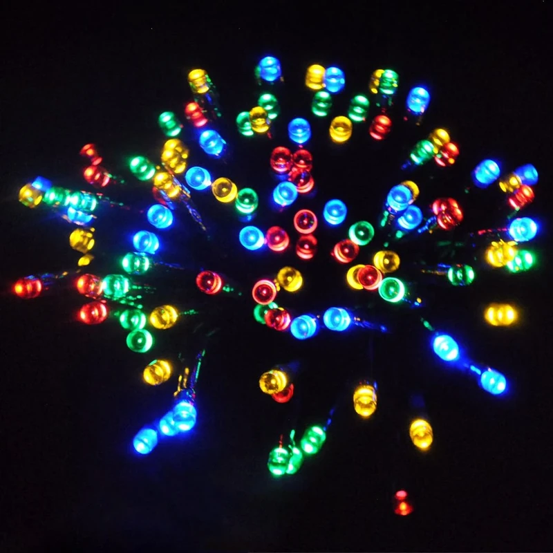 JnDee Safe Voltage 1000 Bright LEDs 100M Multi Colours Christmas Fairy Lights, 8 Operation Modes, Memory+ Timer